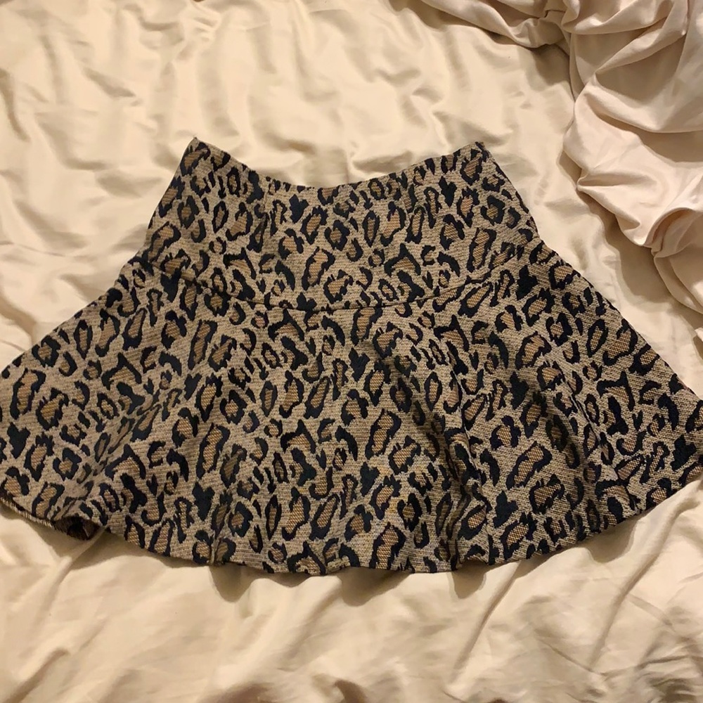 Free people cheetah print skirt size 6